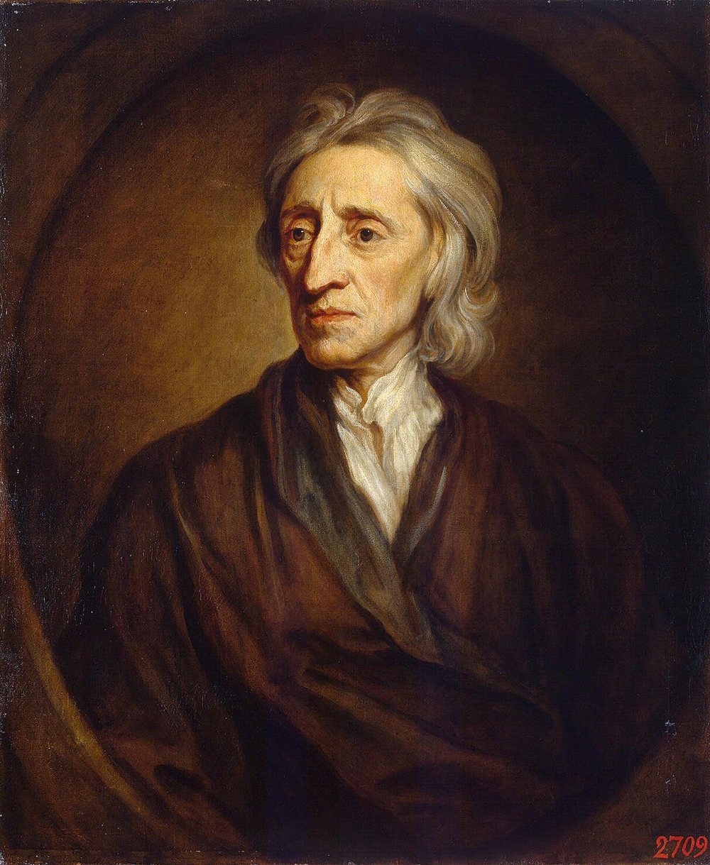 John Locke retratado por Godfrey Kneller (1697). Museo del Hermitage, San Petersburgo.