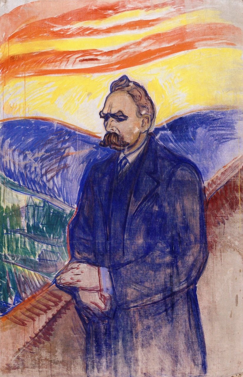 Friedrich Nietzsche, de Edvard Munch (1906), pintado seis años después de su muerte.