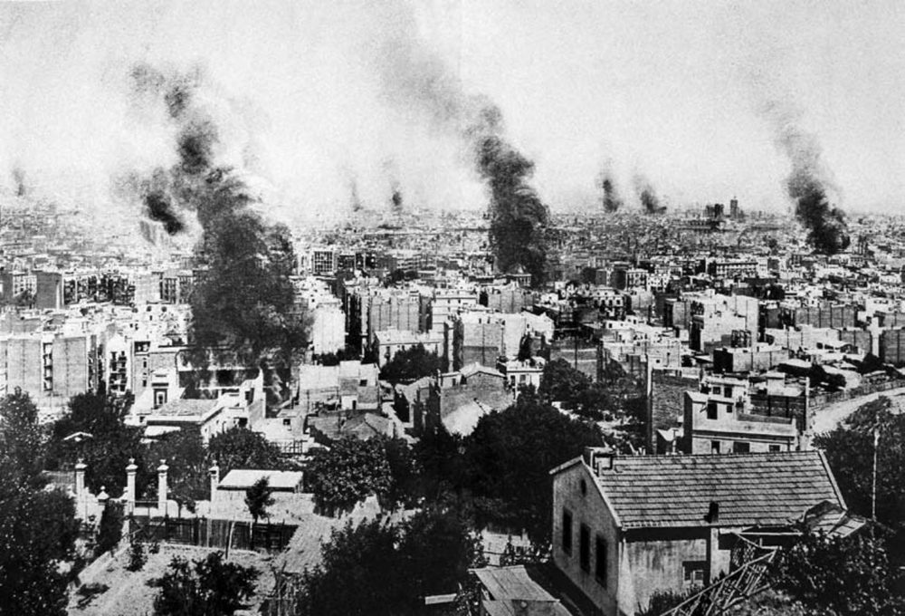 Barcelona durante la Semana Trágica (julio de 1909).