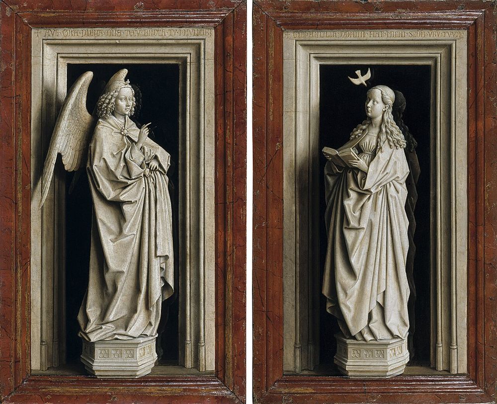 Díptico de la Anunciación, Jan van Eyck