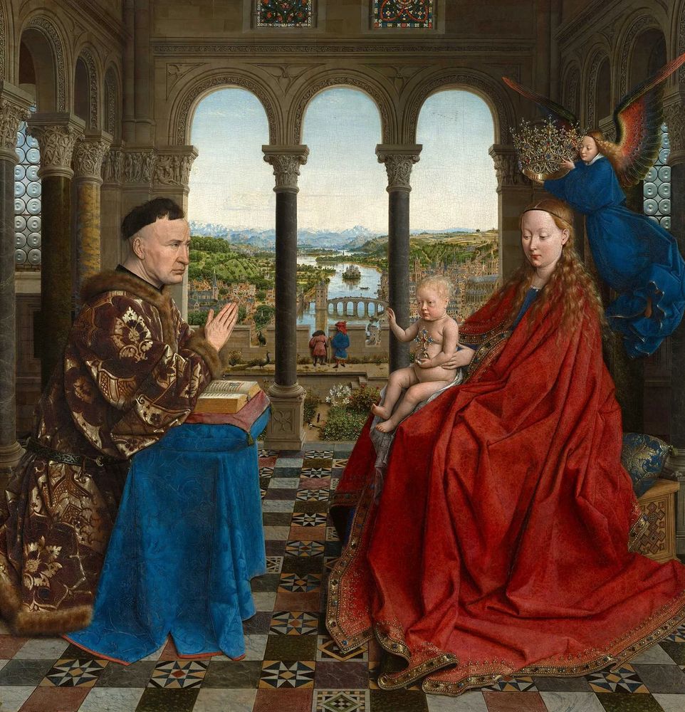 La Virgen del canciller Rolin, Jan van Eyck