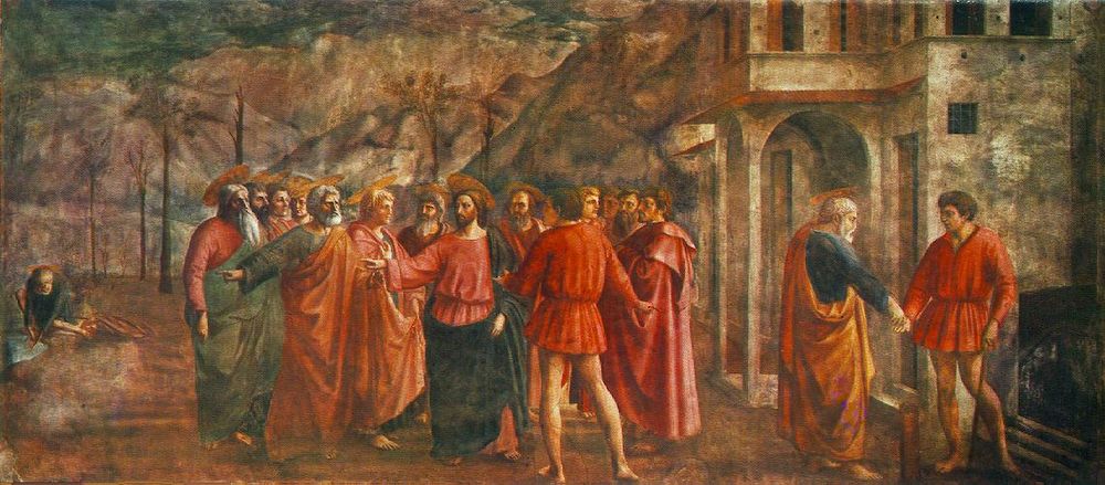 El tributo de la moneda, Masaccio
