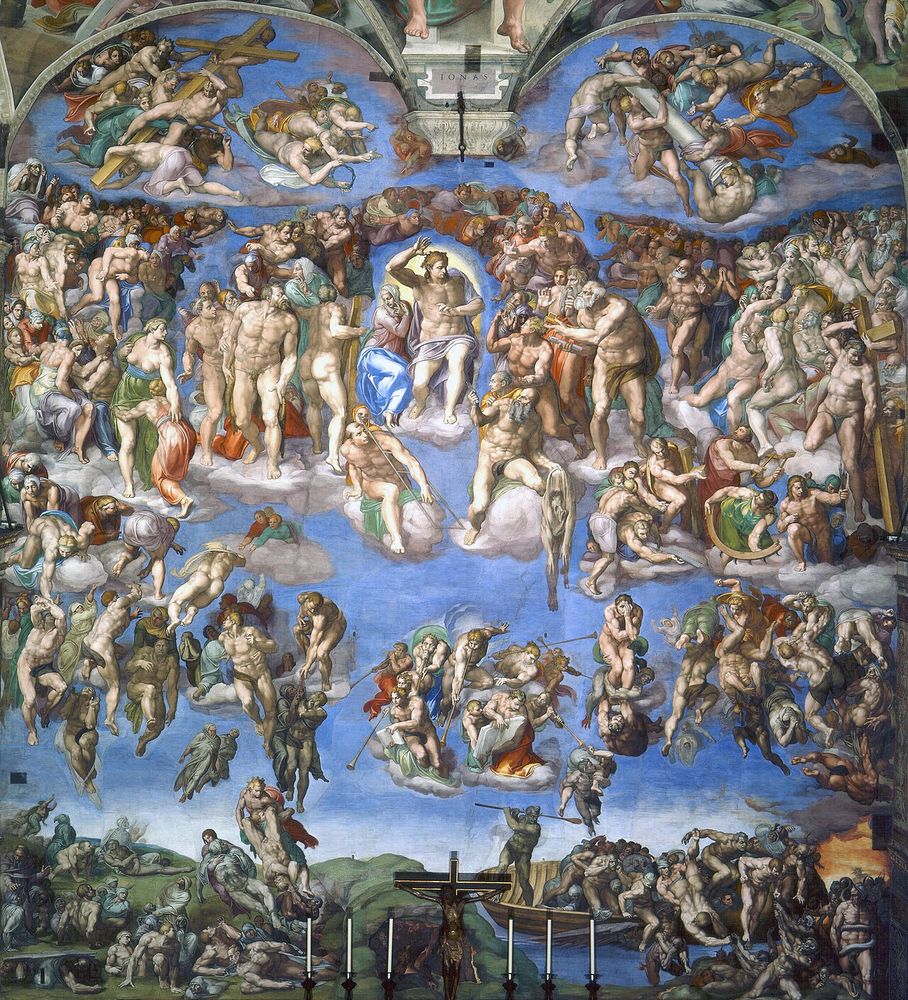 El Juicio Final (Capilla Sixtina), Miguel Ángel