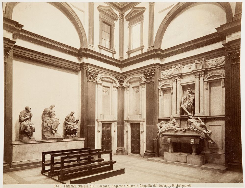 Tumbas mediceas (Sacristía Nueva de San Lorenzo), Miguel Ángel