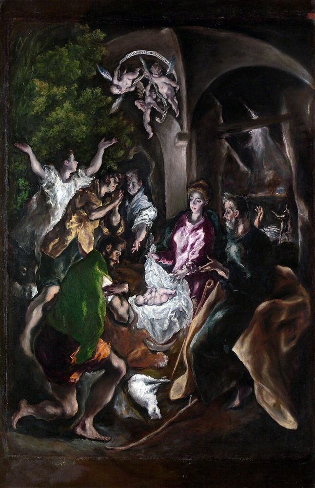 Adoración de los pastores, El Greco