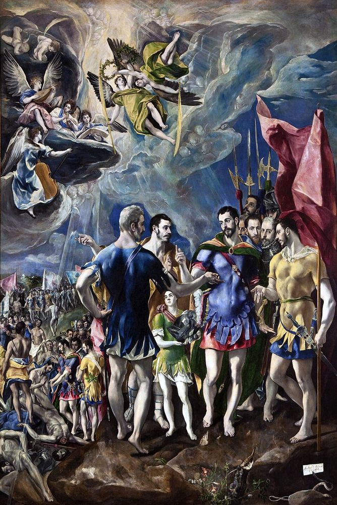 El martirio de san Mauricio y la legión tebana, El Greco