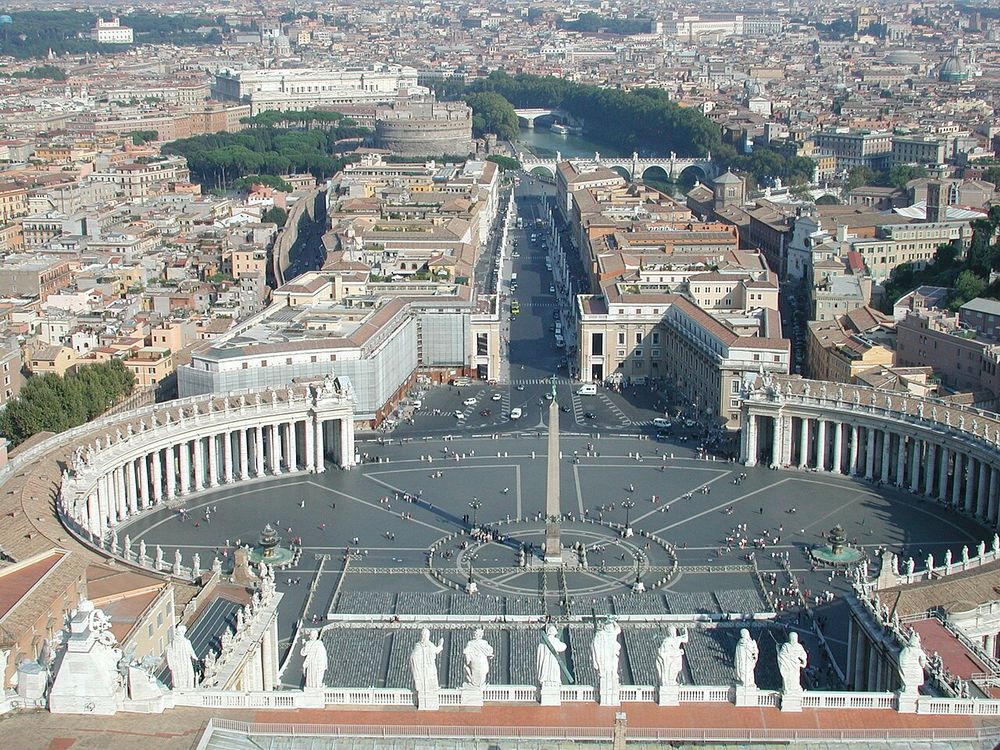 Plaza y columnata de San Pedro del Vaticano, Gian Lorenzo Bernini