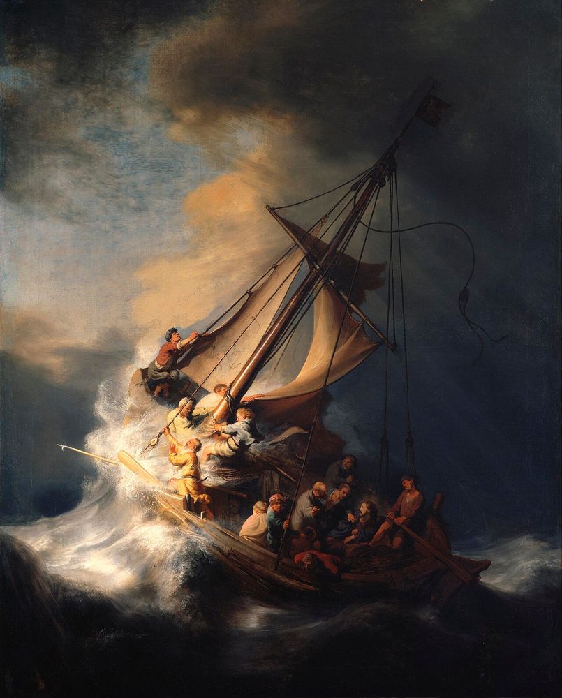 La tempestad en el mar de Galilea, Rembrandt