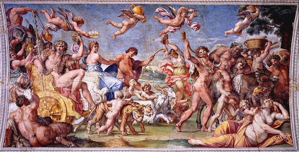 El triunfo de Baco y Ariadna, Annibale Carracci