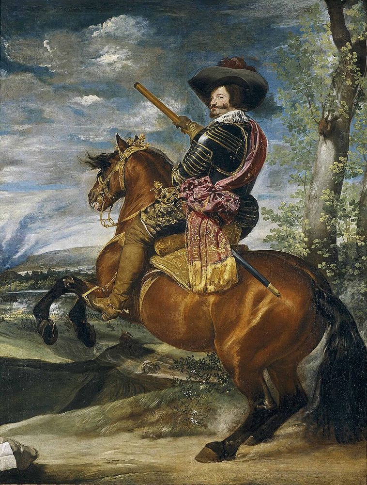 Gaspar de Guzmán, conde-duque de Olivares, a caballo, Diego Velázquez