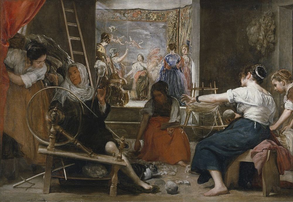 Las hilanderas o la fábula de Aracne, Diego Velázquez