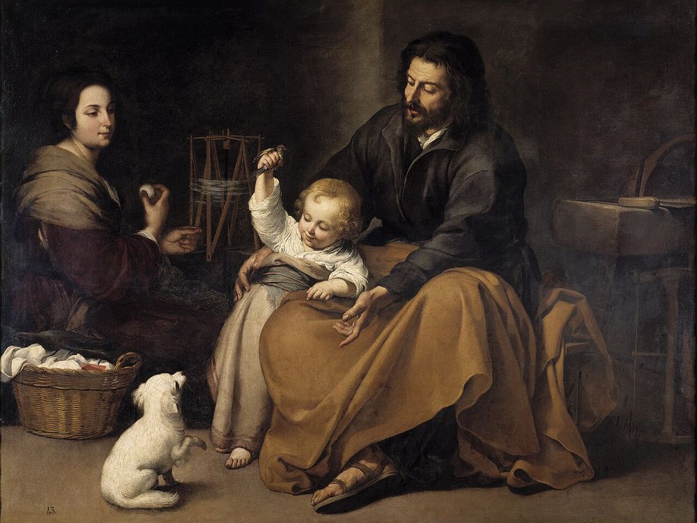 Sagrada Familia del pajarito, Bartolomé Esteban Murillo