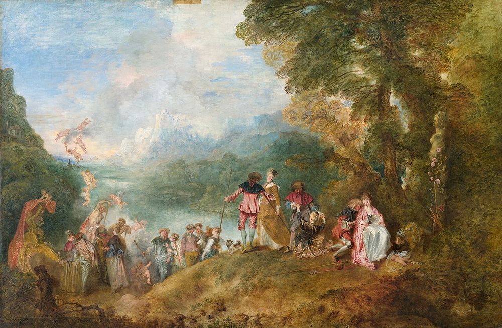 Peregrinación a la isla de Citera, Antoine Watteau