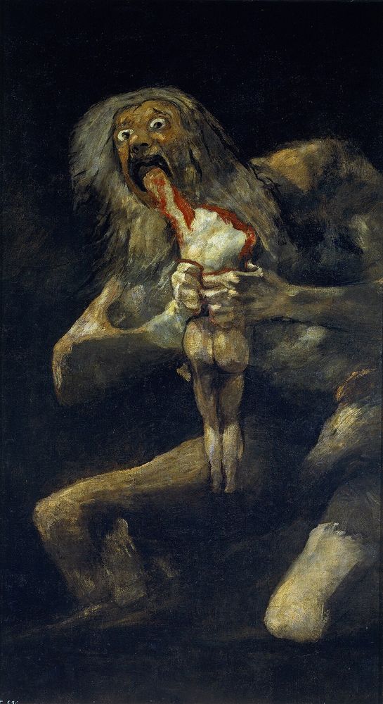 Saturno (Saturno devorando a un hijo), Francisco de Goya