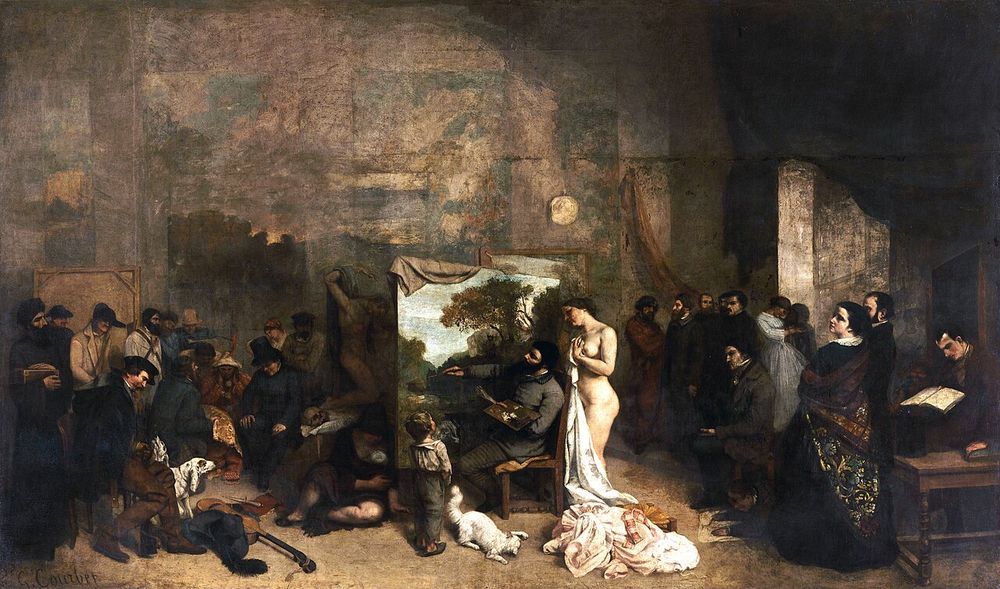 El taller del pintor, Gustave Courbet