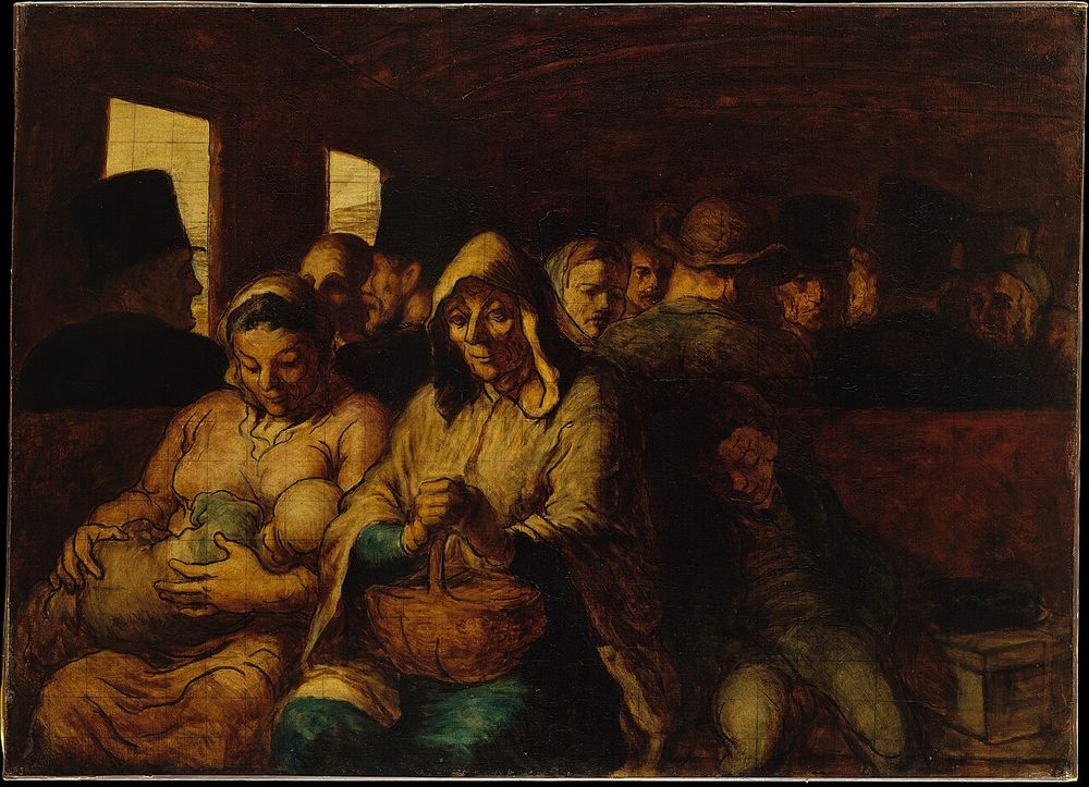 El vagón de tercera clase, Honoré Daumier