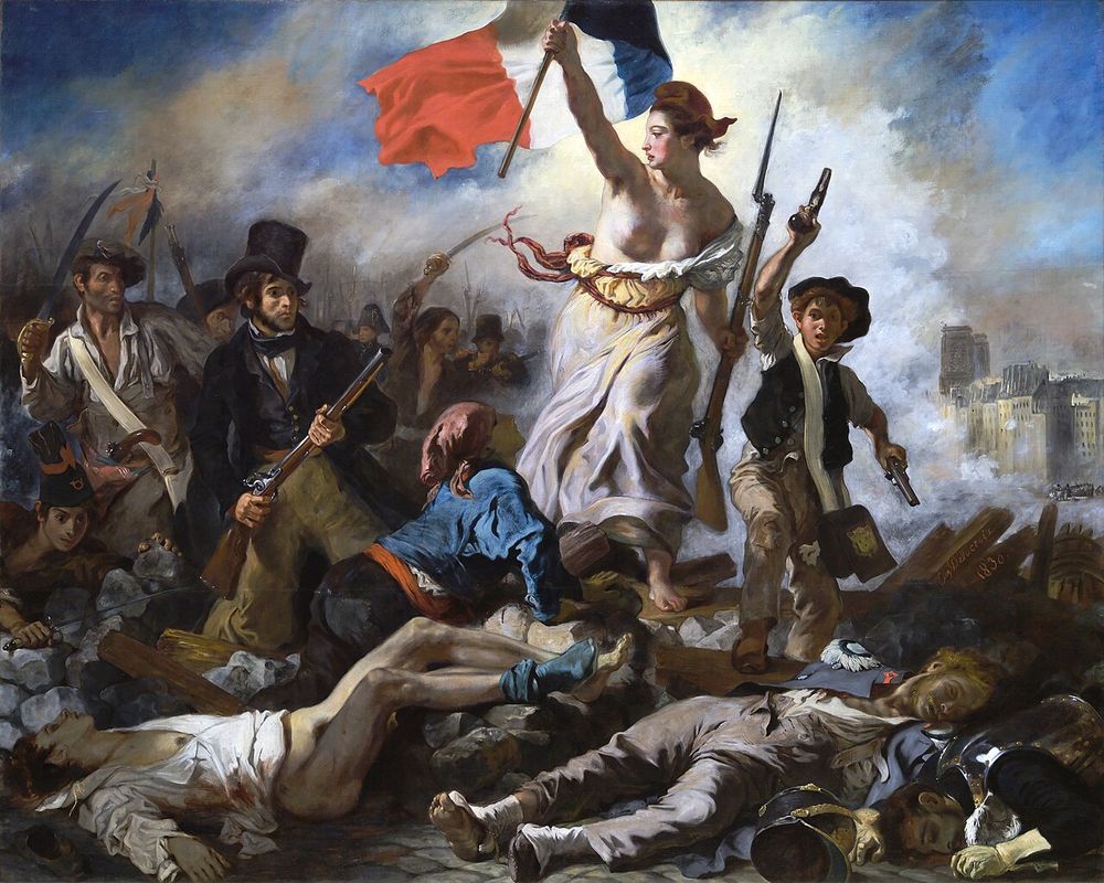 La Libertad guiando al pueblo, Eugène Delacroix