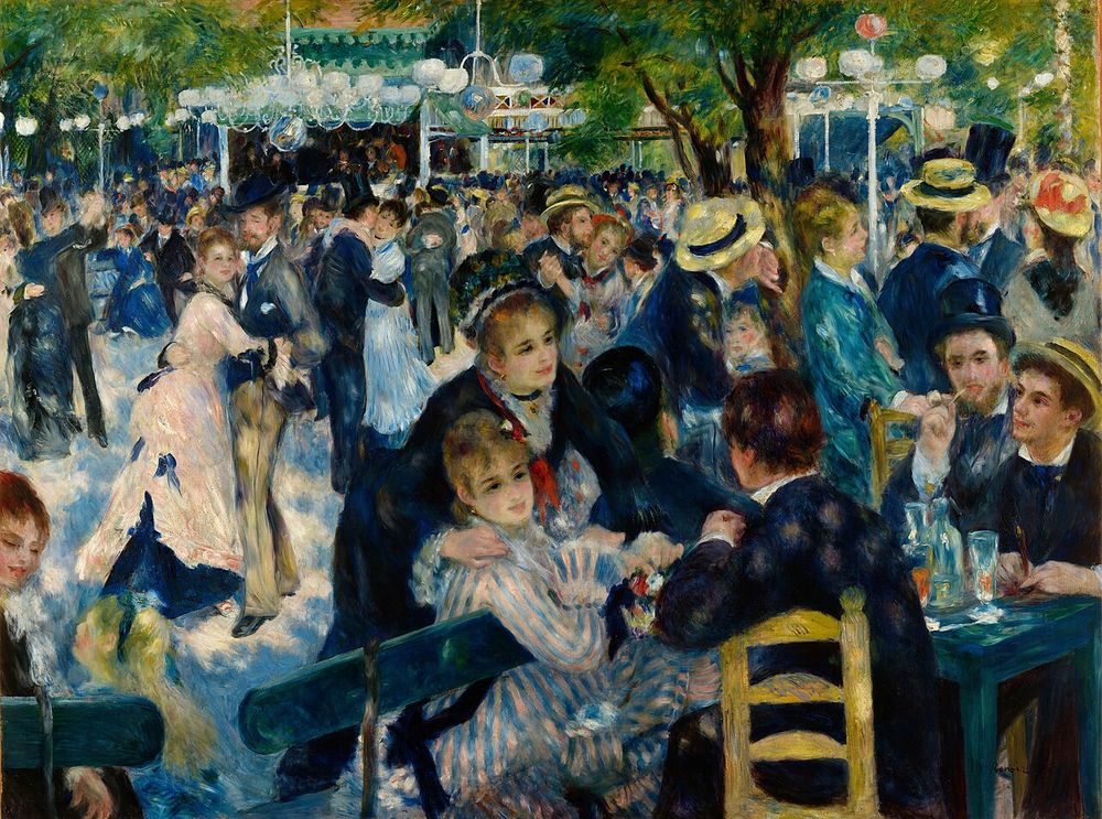 Baile en el Moulin de la Galette, Pierre-Auguste Renoir