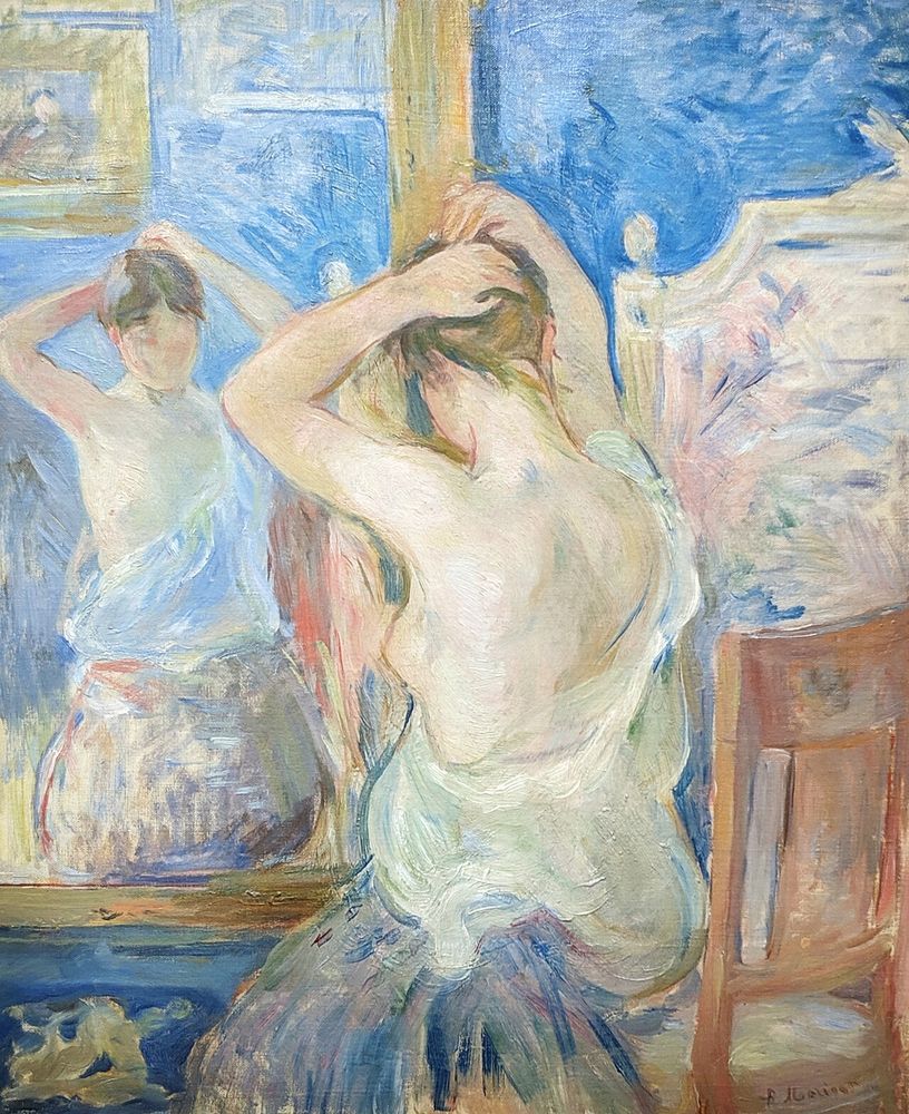 Delante del espejo, Berthe Morisot