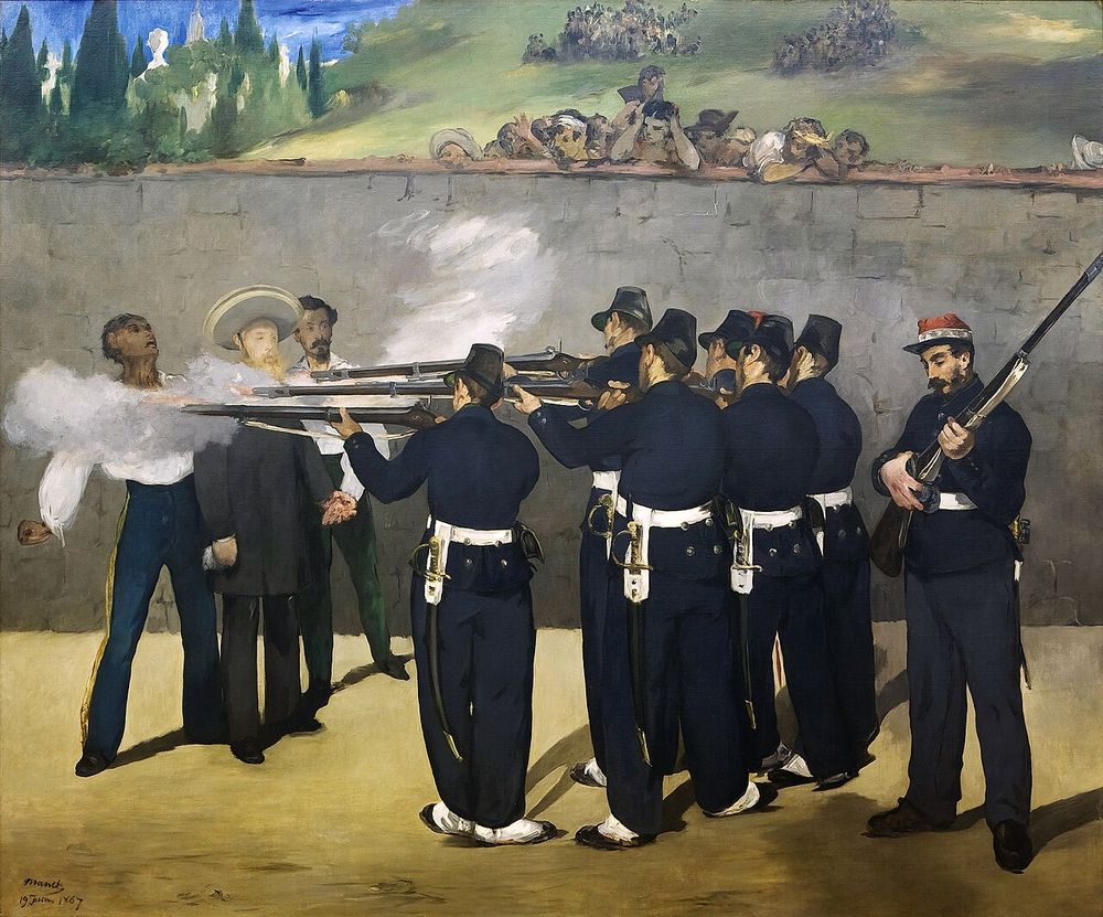La ejecución del emperador Maximiliano, Édouard Manet