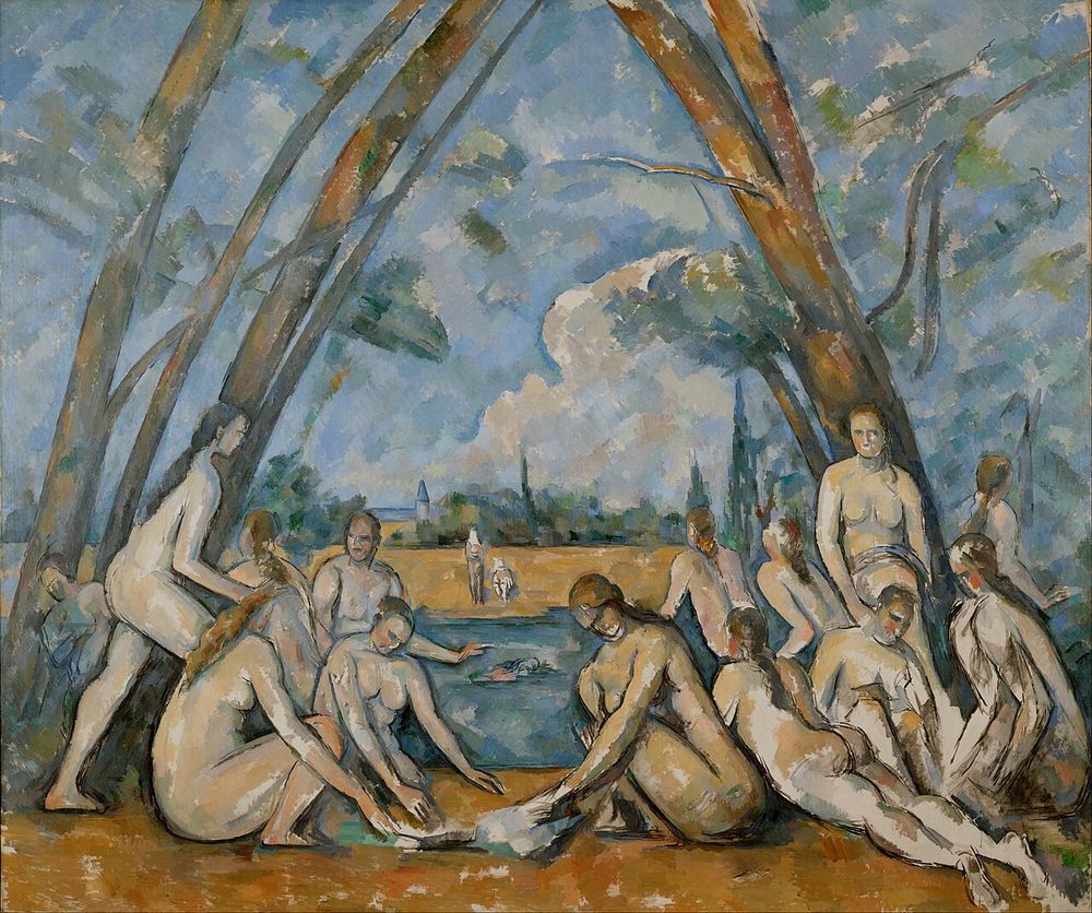 Las grandes bañistas, Paul Cézanne