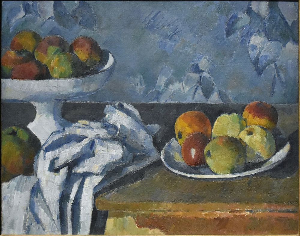 Naturaleza muerta con frutero, Paul Cézanne