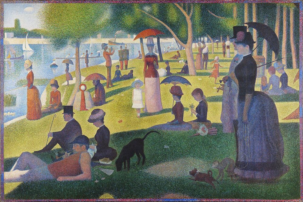 Tarde de domingo en la isla de la Grande Jatte, Georges Seurat