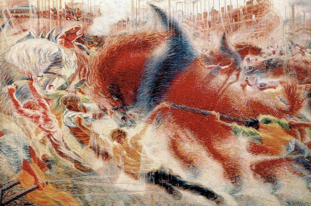 La ciudad que emerge, Umberto Boccioni