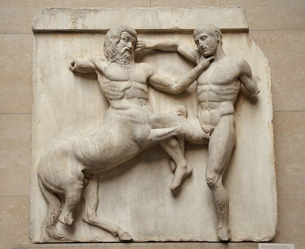 Metopas del Partenón (Centauromaquia), Taller de Fidias