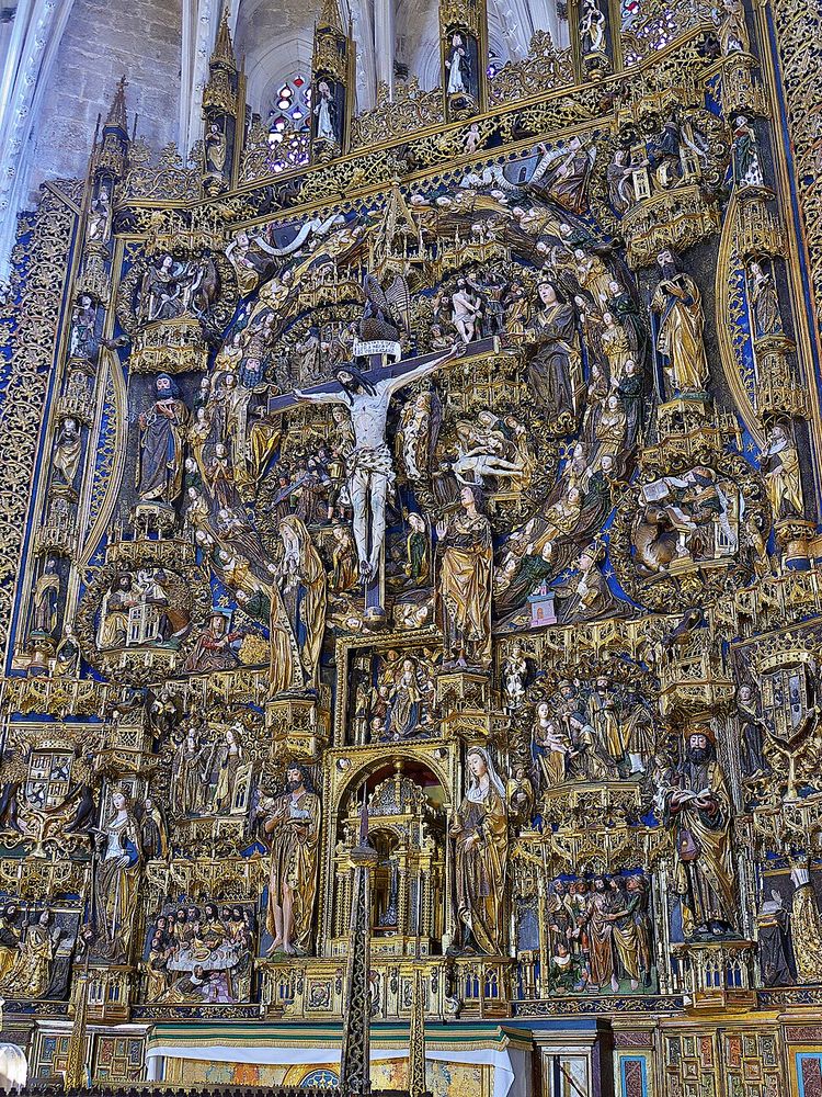 Retablo mayor de la Cartuja de Miraflores, Gil de Siloé (escultura) y Diego de la Cruz (policromía)